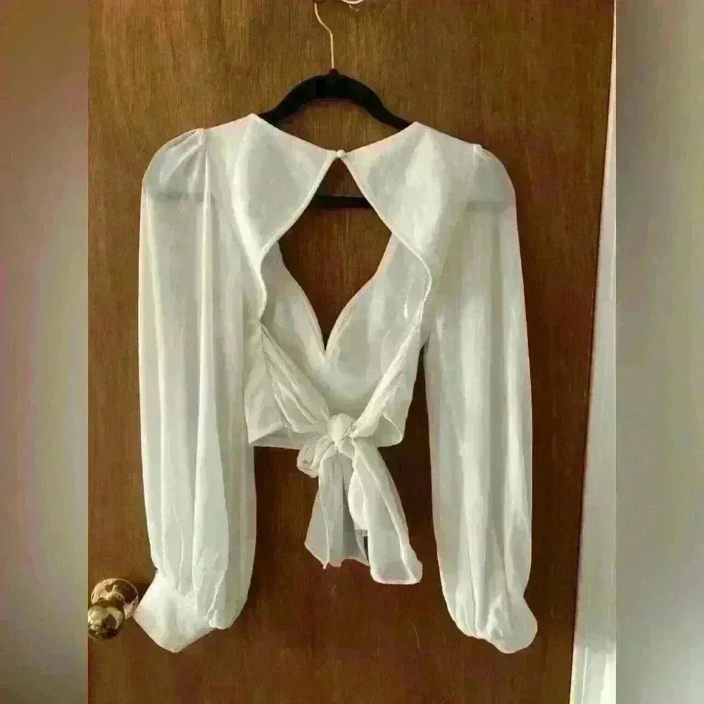 Here Comes The Sun Womens Size XS Long Sleeve / V-Neck Shirt - Picture 3 of 3